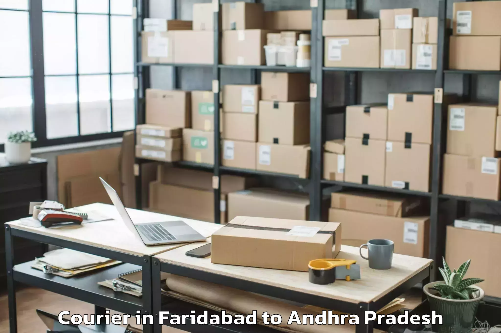 Leading Faridabad to Sompeta Courier Provider